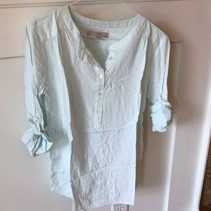 SOLD • LOFT • Mint Tunic Blouse